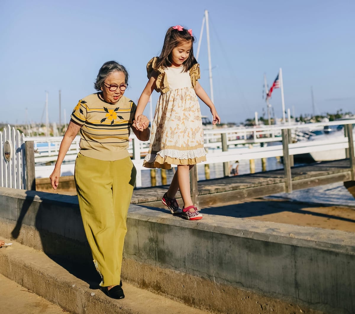 Helping grandkids with projects—or not!
