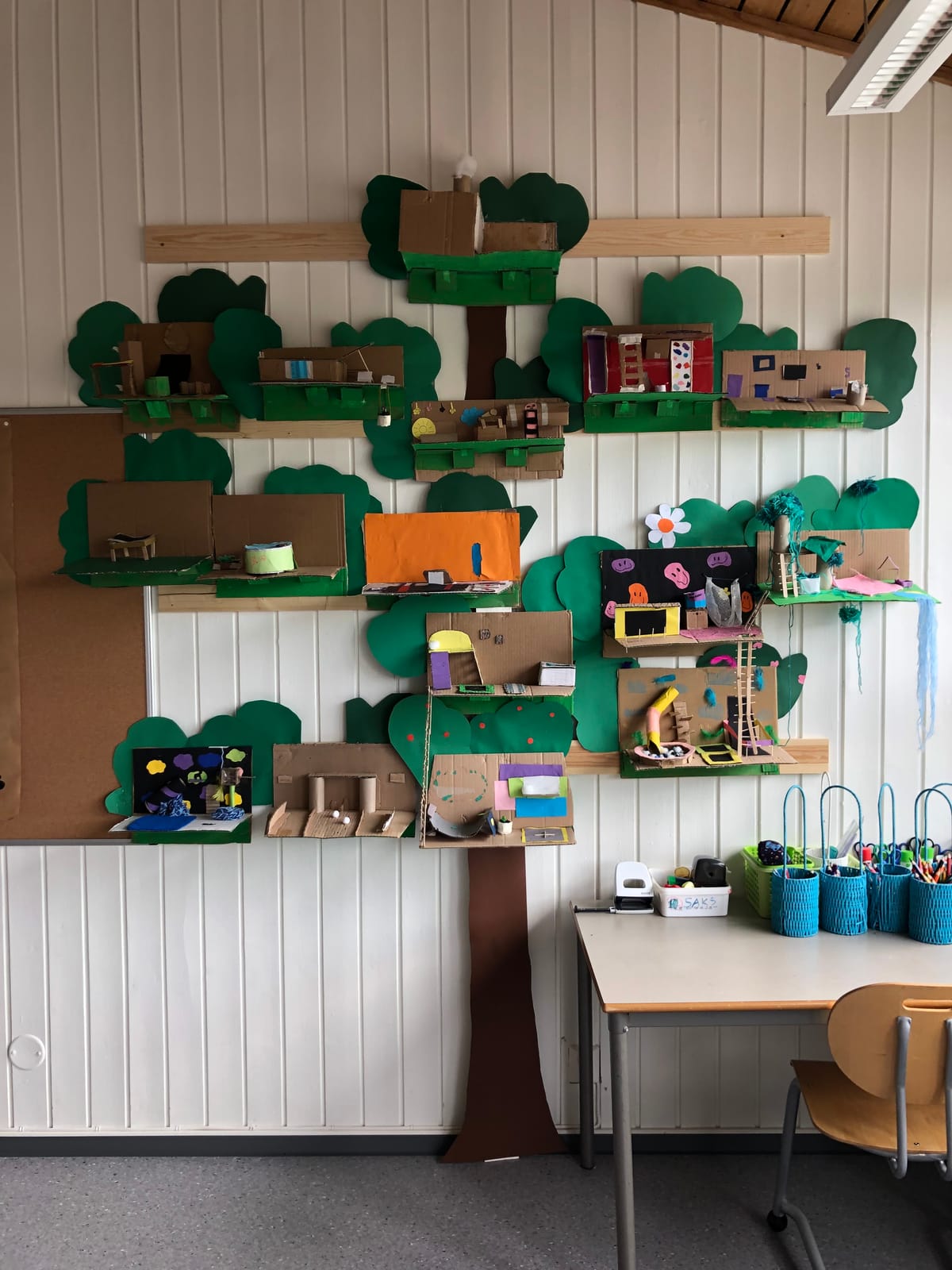 Crafting with cardboard